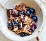 Blueberry & nut oat bake Blueberry & nut oat bake served in a bowl