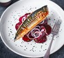 Chargrilled mackerel with sweet & sour beetroot