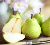 Pears on a table