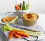 Pepper & walnut hummus with veggie dippers Pepper & walnut hummus with veggie dippers