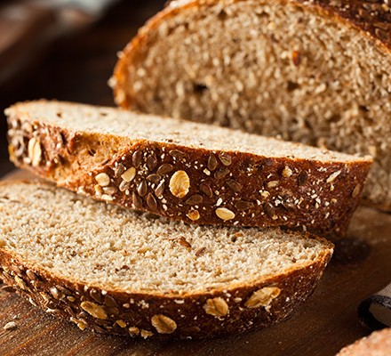 Slices of wholegrain bread