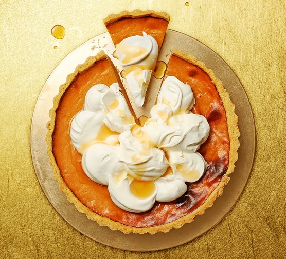 One salted caramel pumpkin pie