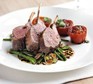 Rack of lamb with warm salad of mixed beans & slow-roast tomatoes Rack of lamb with warm salad of mixed beans & slow-roast tomatoes