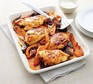 Harissa chicken & squash traybake