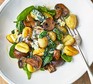 Roast mushroom gnocchi Roast mushroom gnocchi in a bowl