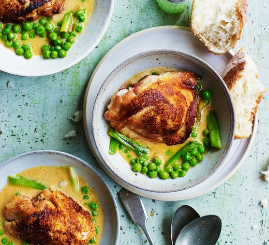 Slow cooker honey mustard chicken thighs