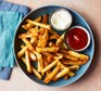 Air-fryer chips Air-fryer chips with dips